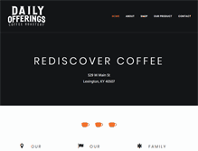 Tablet Screenshot of dailyofferingscoffee.com